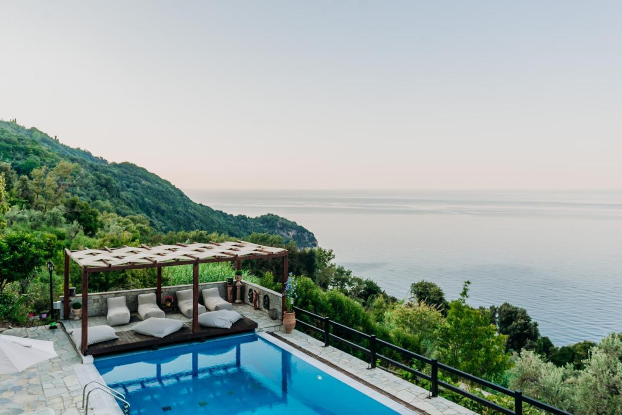 Elysian Luxury Villa Pelion Tsagkarada Exterior foto