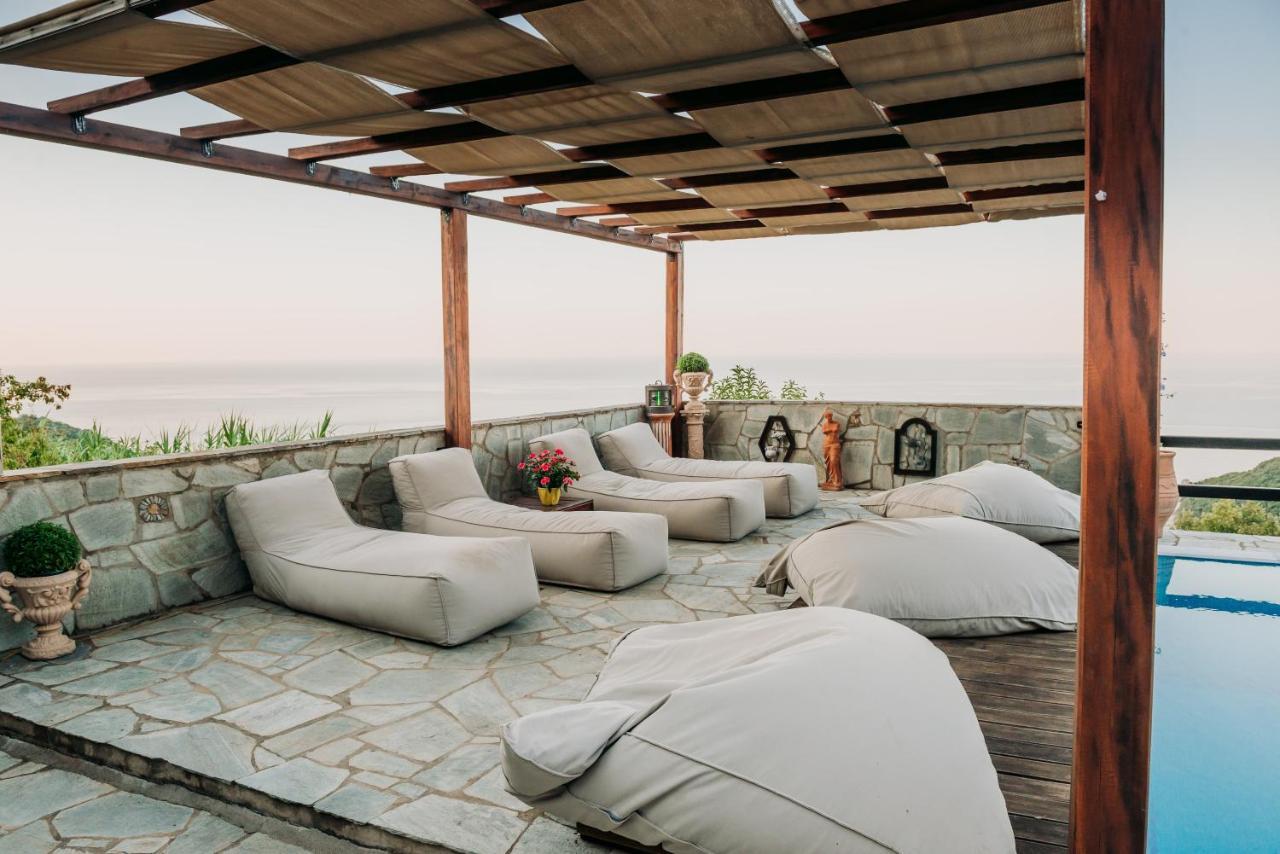 Elysian Luxury Villa Pelion Tsagkarada Exterior foto